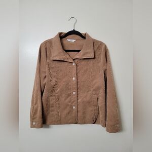 Allison Daley Boho Tan Corduroy Jacket